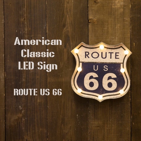 ����ꥫ�󥯥饷�å� LED Sign��ROUTE US 66��