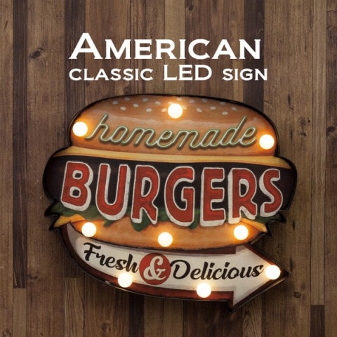 ꥫ󥯥饷å LED Sign [BURGERS]