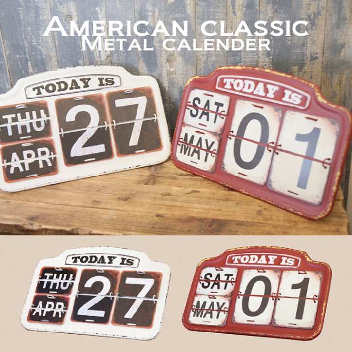 US仕入れ 1933年 ビンテージ メタルデスクカレンダー 30sアメリカUSA