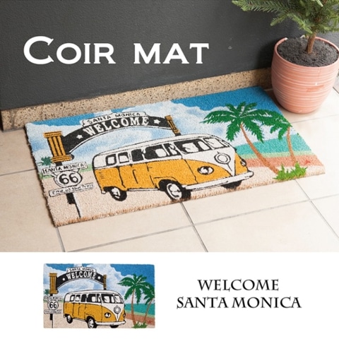 ڸإޥåȡCoir mat 䡼ޥåȡWELCOME SANTA MONICAϡ㥢ꥫ󻨲ߡ