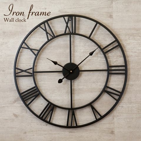 ڳݻסDecorative Wall Clock ǥƥ֥륯åIron Frame