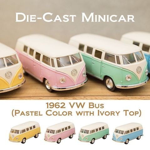 �������㥹�ȥߥ˥���(M)[1962 VW Bus (Pastel Color with Ivory Top)1/32]�ڥ��å�12���