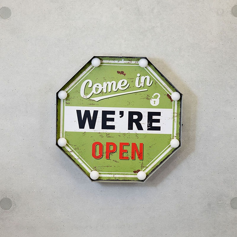 ����ꥫ�󥯥饷�å� LED Sign��Come in WE'RE OPEN��