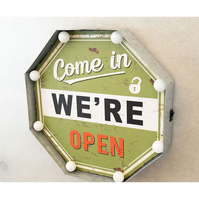����ꥫ�󥯥饷�å� LED Sign��Come in WE'RE OPEN��