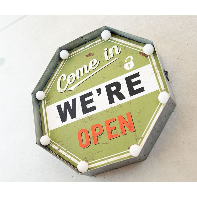 ����ꥫ�󥯥饷�å� LED Sign��Come in WE'RE OPEN��