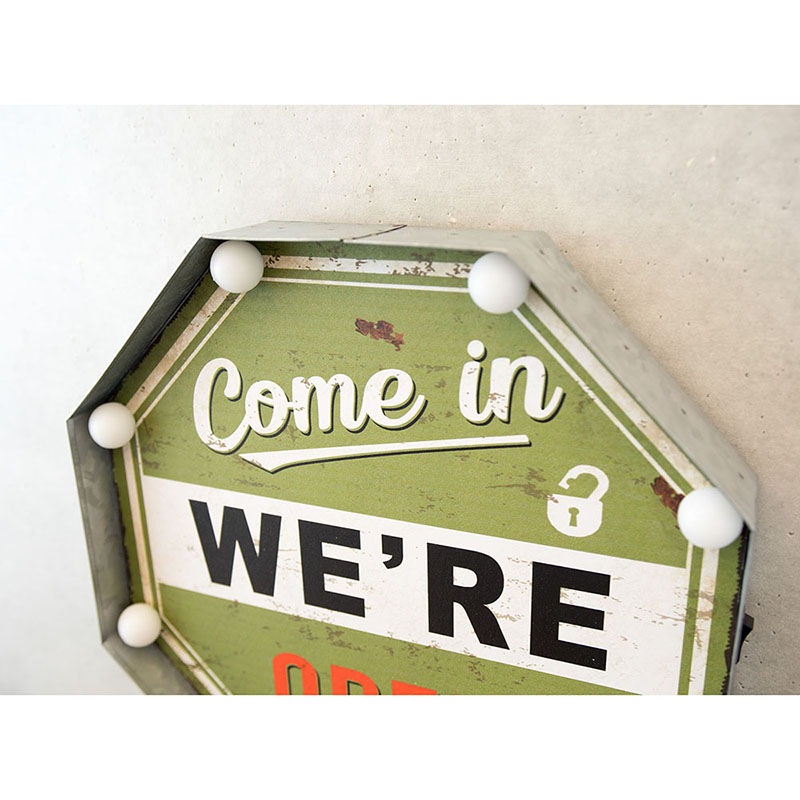 ����ꥫ�󥯥饷�å� LED Sign��Come in WE'RE OPEN��