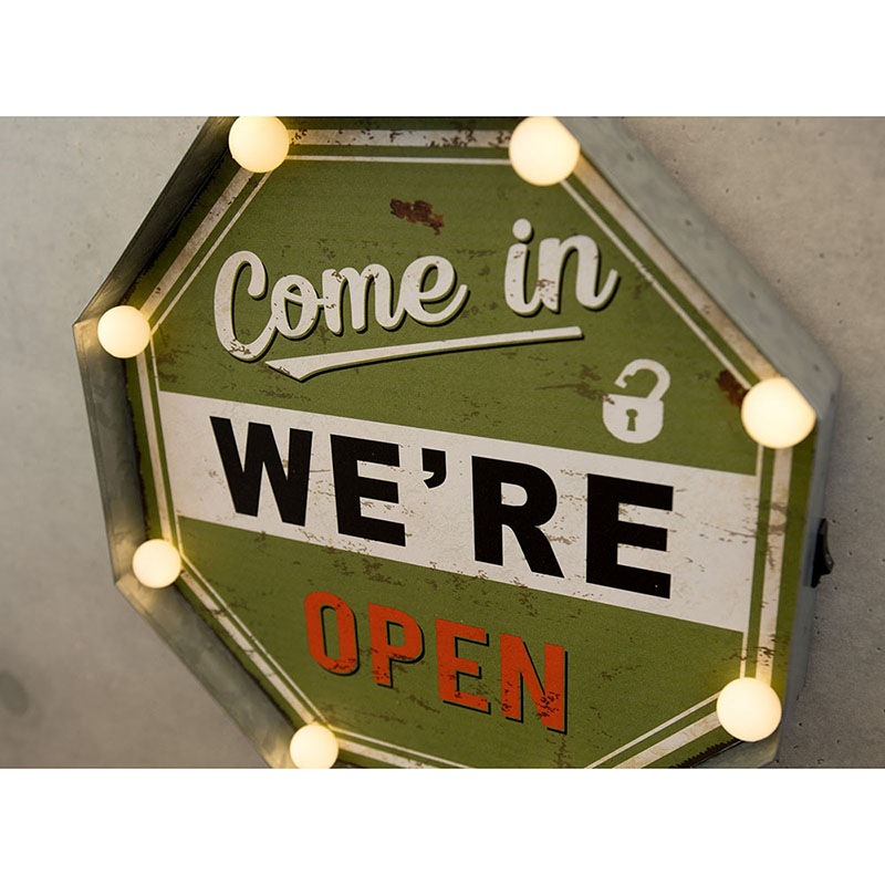 ����ꥫ�󥯥饷�å� LED Sign��Come in WE'RE OPEN��