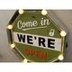 ����ꥫ�󥯥饷�å� LED Sign��Come in WE'RE OPEN��