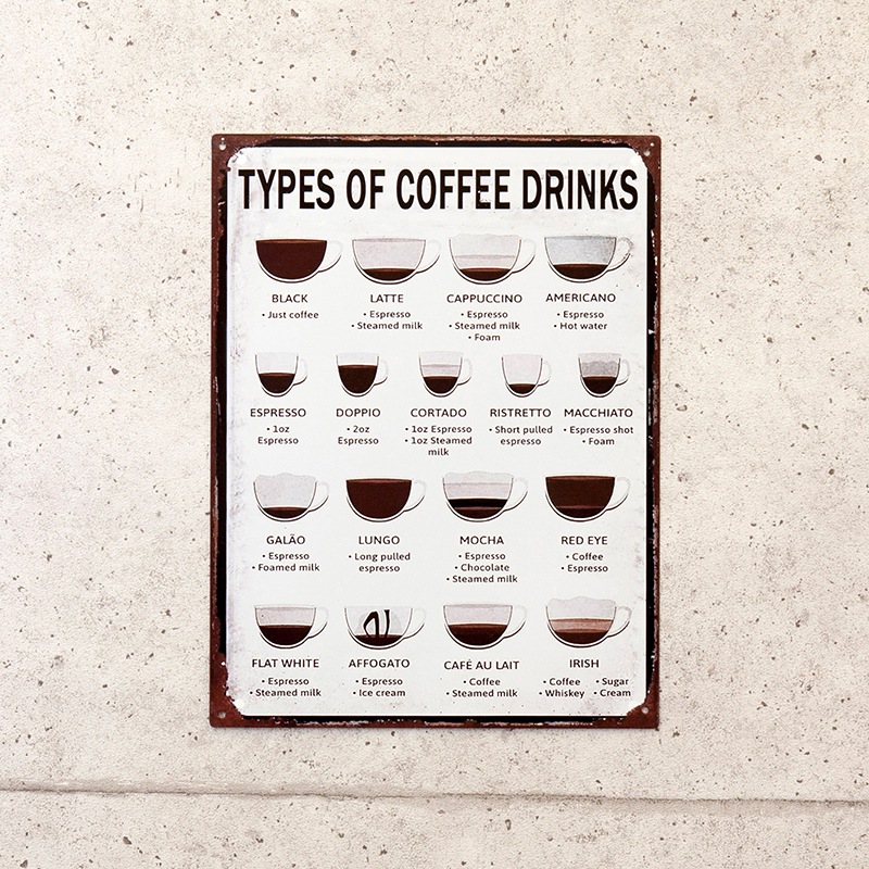 ����ƥ������ץ졼�� [TYPES OF COFFEE DRINKS]