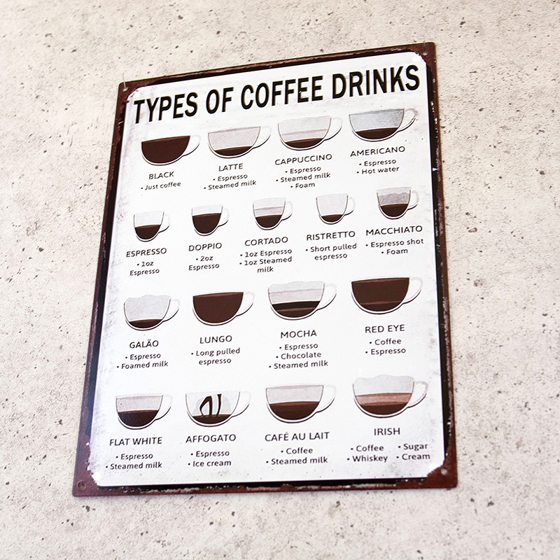 ����ƥ������ץ졼�� [TYPES OF COFFEE DRINKS]