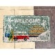 �ڸ��إޥåȡ�Coir mat �����䡼�ޥåȡ�WELCOME TO THE BEACH�ϡ㥢��ꥫ�󻨲ߡ�
