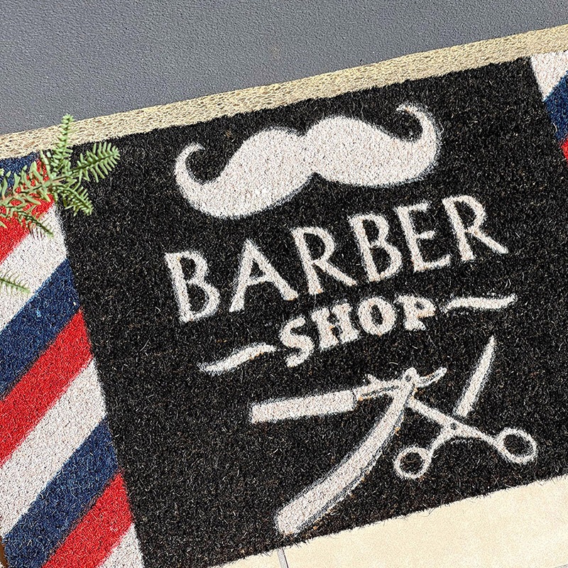 �ڸ��إޥåȡ�Coir mat �����䡼�ޥåȡ�BARBER SHOP��