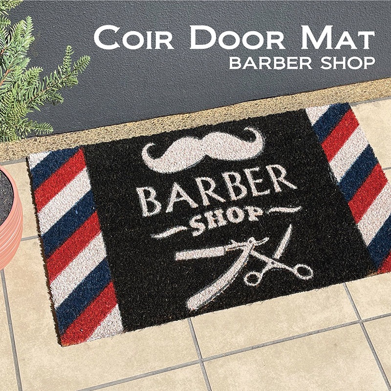 �ڸ��إޥåȡ�Coir mat �����䡼�ޥåȡ�BARBER SHOP��