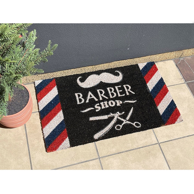 �ڸ��إޥåȡ�Coir mat �����䡼�ޥåȡ�BARBER SHOP��