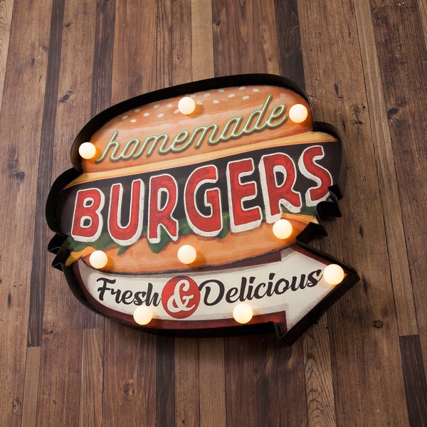 ����ꥫ�󥯥饷�å� LED Sign [BURGERS]