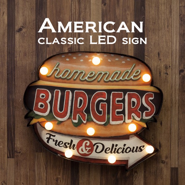 ����ꥫ�󥯥饷�å� LED Sign [BURGERS]
