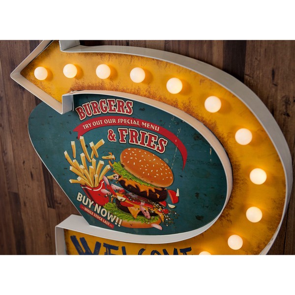 ����ꥫ�󥯥饷�å� LED Sign [BURGERS & FRIES]