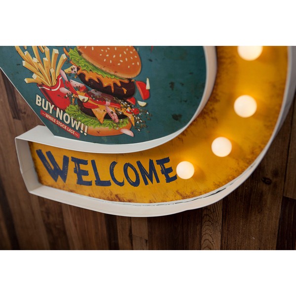 ����ꥫ�󥯥饷�å� LED Sign [BURGERS & FRIES]