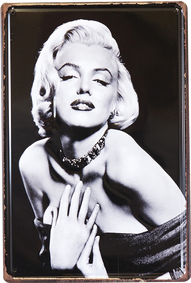 昔の全種類エンボス コレクション アンティークメタルエンボスプレート S [Marilin Monroe]＜アメリカン