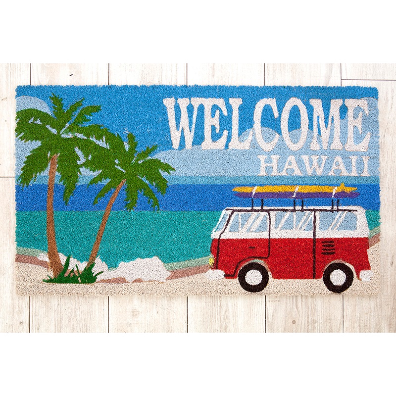 �ڸ��إޥåȡ�Coir mat �����䡼�ޥåȡ�WELCOME HAWAII-2�ϡ㥢��ꥫ�󻨲ߡ�