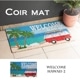 �ڸ��إޥåȡ�Coir mat �����䡼�ޥåȡ�WELCOME HAWAII-2�ϡ㥢��ꥫ�󻨲ߡ�