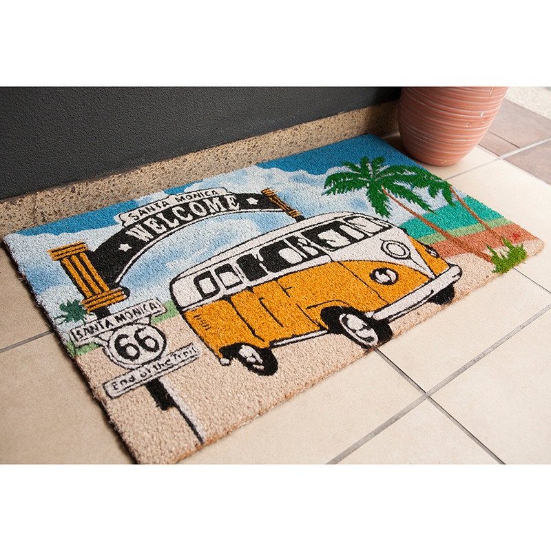 �ڸ��إޥåȡ�Coir mat �����䡼�ޥåȡ�WELCOME SANTA MONICA�ϡ㥢��ꥫ�󻨲ߡ�