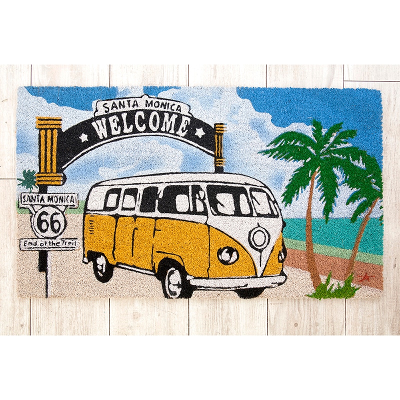 �ڸ��إޥåȡ�Coir mat �����䡼�ޥåȡ�WELCOME SANTA MONICA�ϡ㥢��ꥫ�󻨲ߡ�