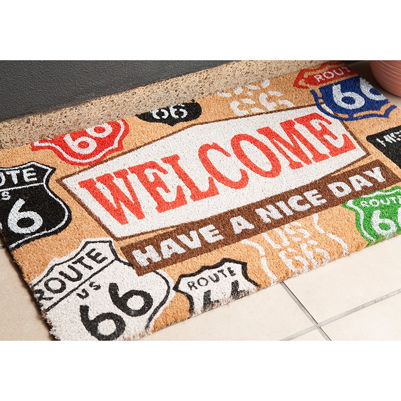 ڸإޥåȡCoir mat 䡼ޥåȡWELCOME ROUTE66ϡ㥢ꥫ󻨲ߡ