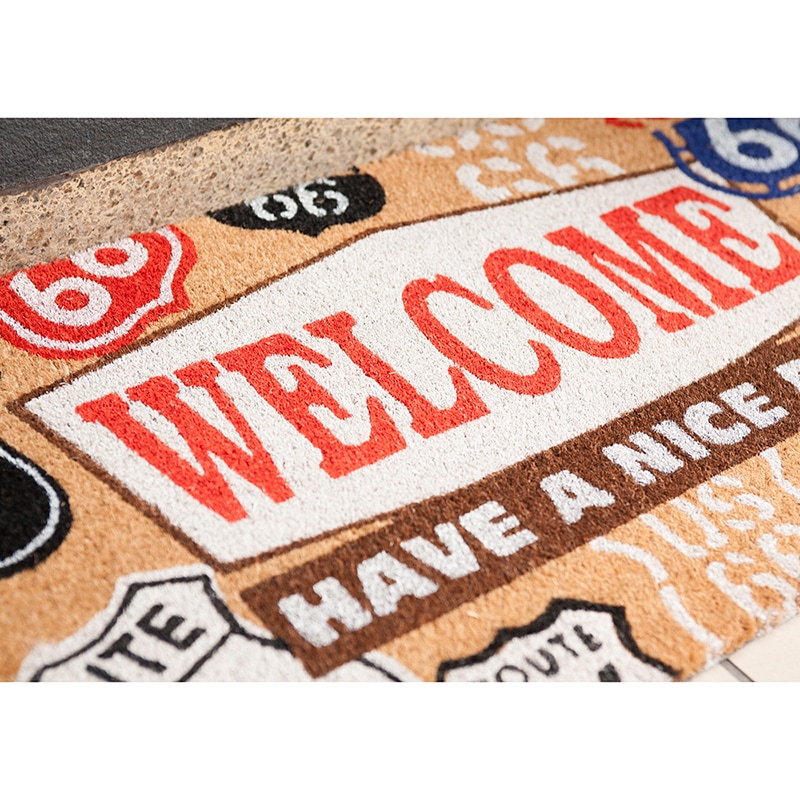 ڸإޥåȡCoir mat 䡼ޥåȡWELCOME ROUTE66ϡ㥢ꥫ󻨲ߡ