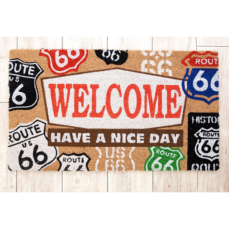 ڸإޥåȡCoir mat 䡼ޥåȡWELCOME ROUTE66ϡ㥢ꥫ󻨲ߡ