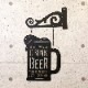 �졼�������åȥ᥿�륵����Laser Cut Metal Sign [DRINK BEER]
