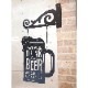 �졼�������åȥ᥿�륵����Laser Cut Metal Sign [DRINK BEER]