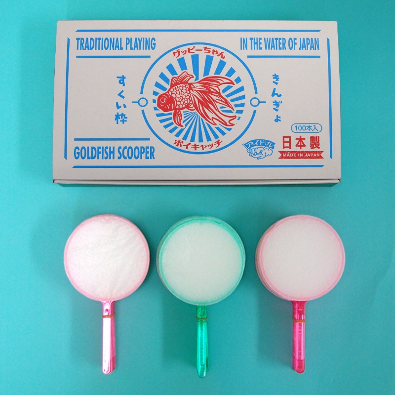 使い捨て金魚すくいグッピー 薄い7号（100本入）