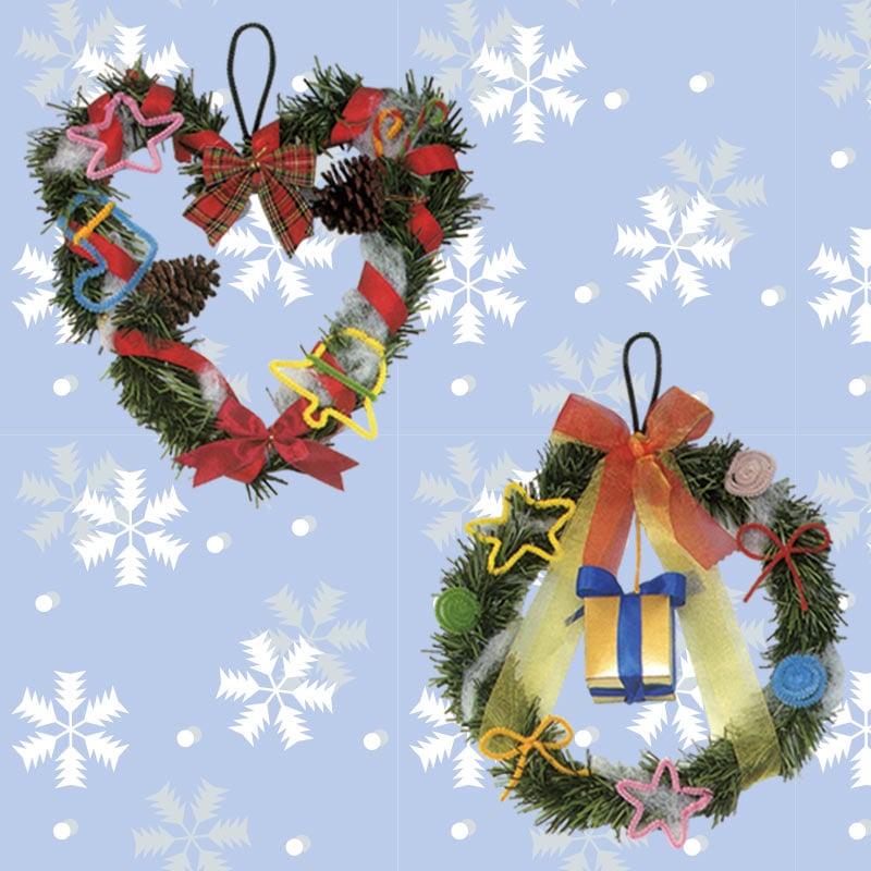 クリスマスリース作り 30名様分セット 製作時間 約15分