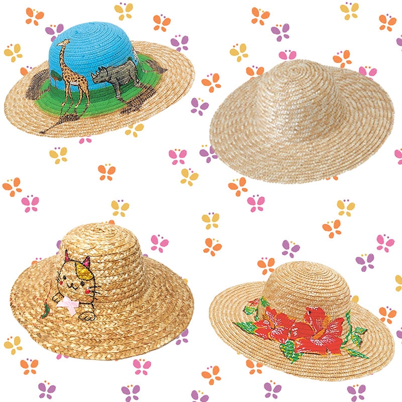 麦わら帽子作り 50名様分セット 製作時間：約45分