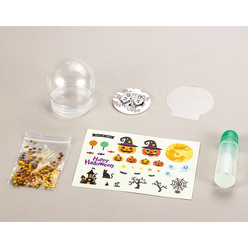 ハロウィンスノードームライト 製作時間：約30分