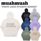 【即納/国内配送】ムアムア パーカ muahmuah ムーアムーア POINT LOGO OVERFIT HOODIE ポイント ロゴ オーバーフィット フーディー MUT21929 裏起毛 ウェア|
