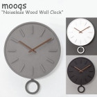 ९ ɳݤ mooqs Noiseless Wood Wall Clock Υ쥹 å  å WHITE ۥ磻 BLACK ֥å GRAY 졼 ڹ񻨲 482514 ACC