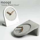 ムクス 置き時計 mooqs Simble Stand Clock シンブル スタンド クロック WHITE ホワイト GRAY グレー MARBLE マーブル A/B/C/D 韓国雑貨 482008