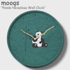 ९ ɳݤ mooqs Panda Noiseless Wall Clock ѥ Υ쥹  å ڹ񻨲 482560 ACC