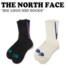 ノースフェイス 靴下 THE NORTH FACE メンズ レディース BIG LOGO MID SOCKS ビッグ ロゴ ミッド ソックス BLACK ブラック CREAM クリーム NY4MN50