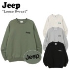  ȥ졼ʡ Jeep Loose Sweat 롼 åȥ KHAKI  IVORY ܥ꡼ GREY 졼 BLACK ֥å JN5TSU821KH/MI/MG/BK 