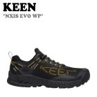 キーン マウンテン スニーカー KEEN メンズ NXIS EVO WP ネクシス エヴォ ウォータープルーフ BLACK ブラック YELLOW イエロー KNSO2F301BK シューズ|シューズ