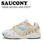 サッカニー スニーカー SAUCONY メンズ レディース GRID AZURA 2000 FELT グリッド アズラ 2000 フェルト GREY グレー MULTI マルチ S70717-2 シュ