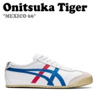 ˥ĥ ˡ Onitsuka Tiger  ǥ MEXICO 66 ᥭ66 WHITE BLUE ۥ磻 ֥롼 1183C102-100 塼