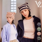 【即納カラー有/国内配送】【Block Bジコ・ZEROBASEONE着用】バザール ニット帽 VARZAR 正規販売店 Square Label Stripe Crochet Beanie スクエア