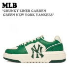 エムエルビー スニーカー MLB メンズ レディース CHUNKY LINER GARDEN GREEN NEW YORK YANKEES チャンキー ライナー グリーン ニューヨーク ヤンキース 3