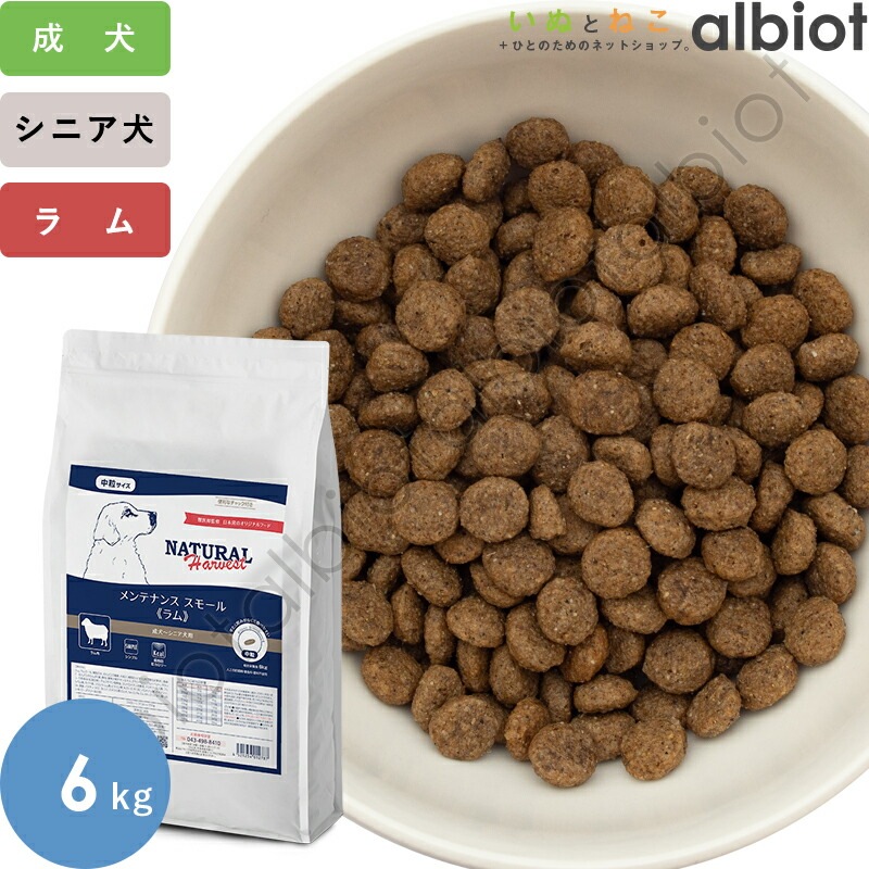 ナチュラルハーベスト　メンテナンス スモール ラム 6kg 中粒 ナチュラルハーベスト メンテナンススモール ラム | ブランド別