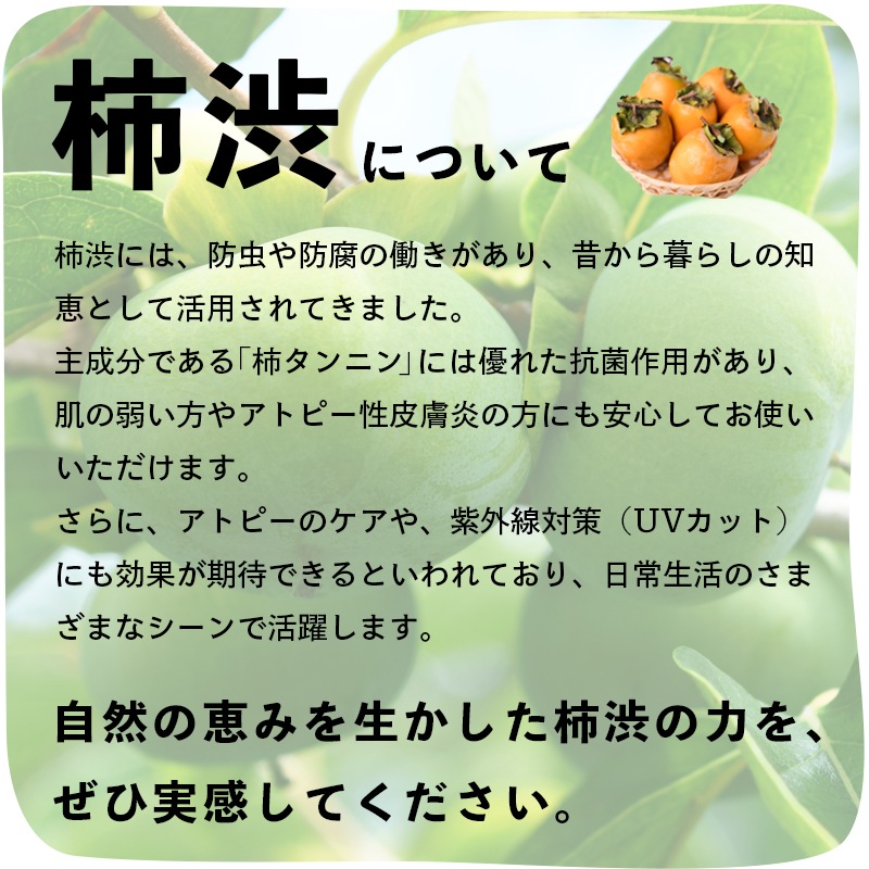 Qcompany Natural ARMOR ブラッシングスプレー 柿澁 150ml