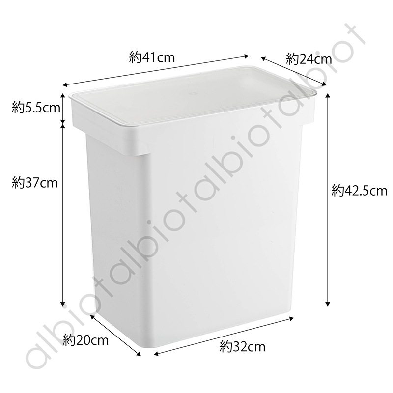 tower 密閉ペットフードストッカー タワー 12kg [ホワイト]  5617 計量カップ付